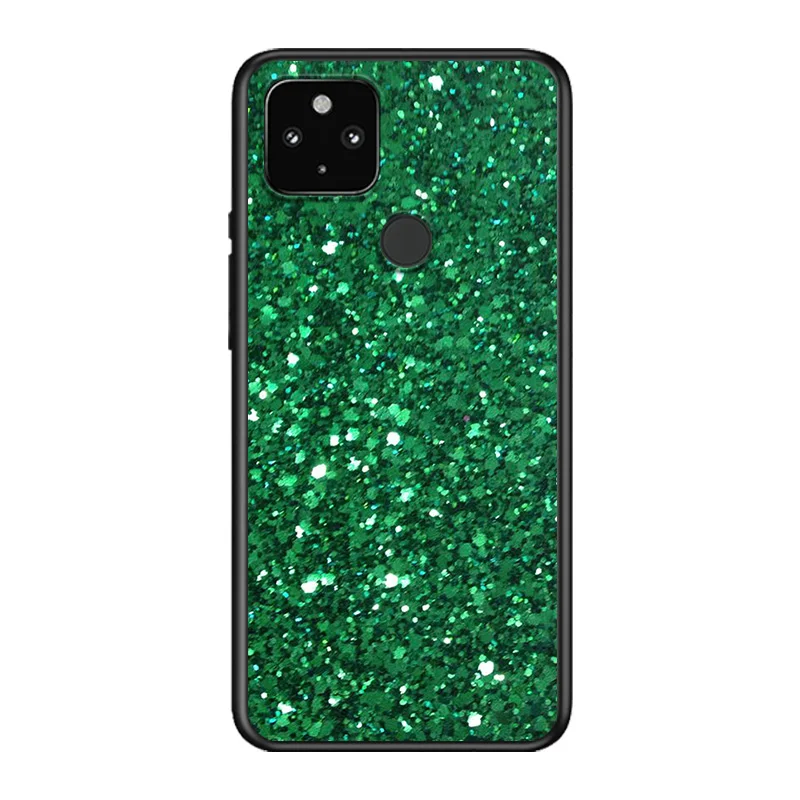 

Colorful Bright colors Soft TPU Silicone Black Cover For Google Pixel 5 4A 5G 4 XL Phone Case