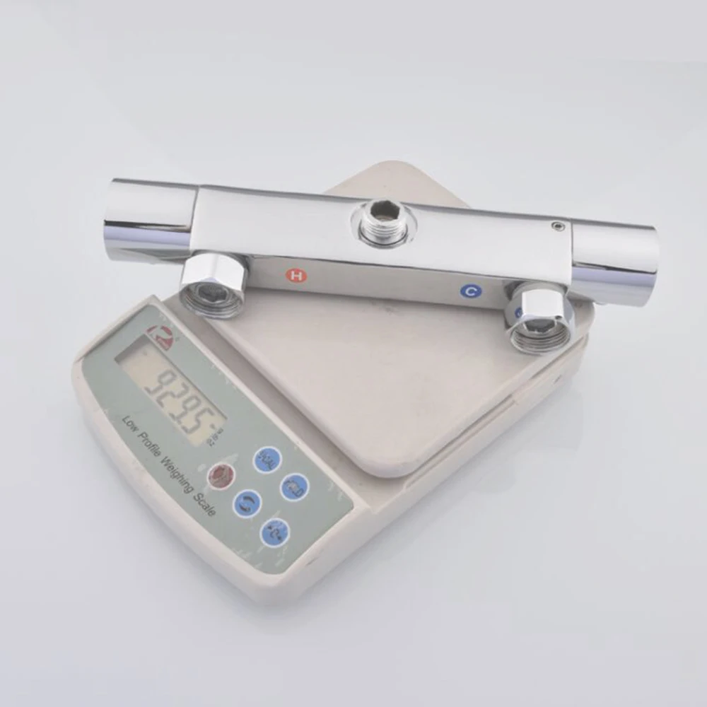 Горячая Распродажа термостатический хромированный медный смеситель для ванны Tap