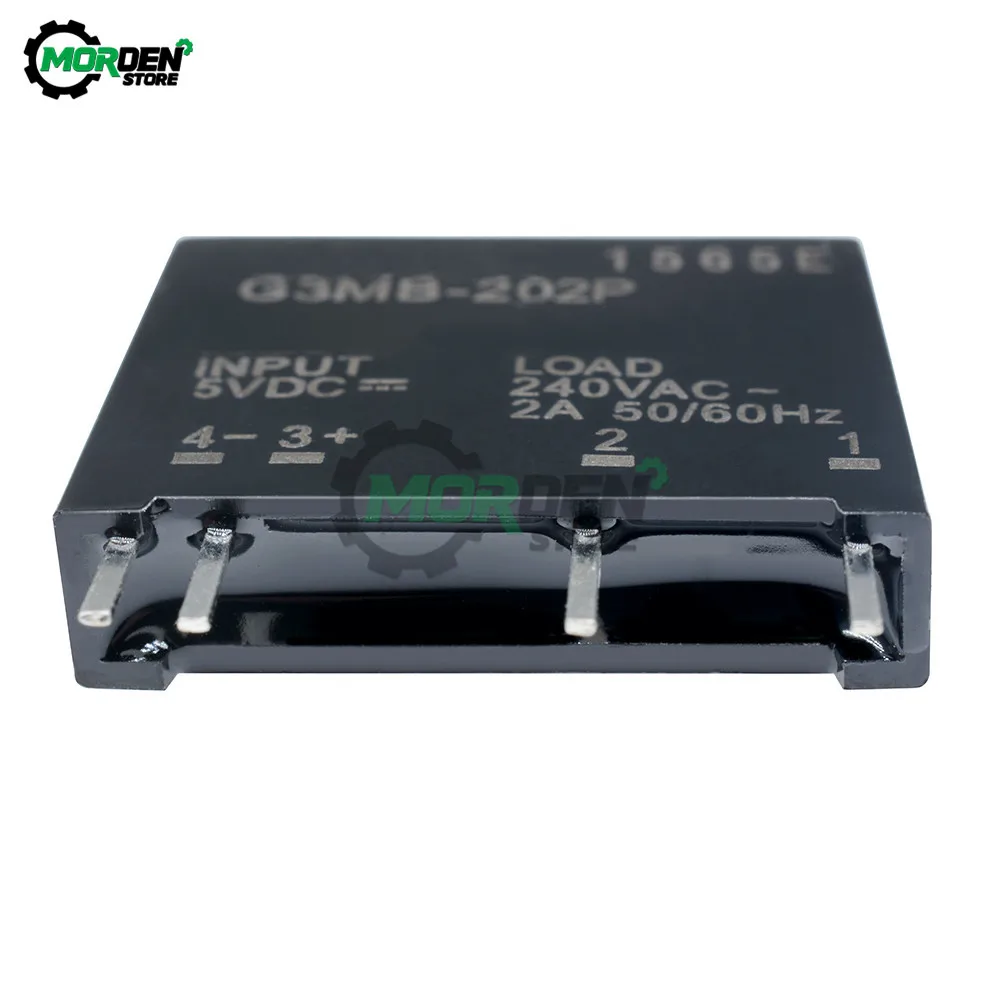 DC 5V G3MB-202P 1 Channel Solid-State Relay Board DC-AC PCB SIP SSR G3MB 202P Mounting Module AC 240V 2A 50/60Hz | Обустройство дома