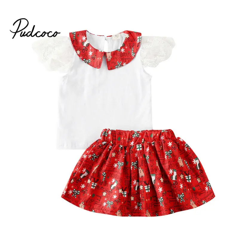 2020 комплекты детской одежды для малышей футболка маленьких девочек с кружевными