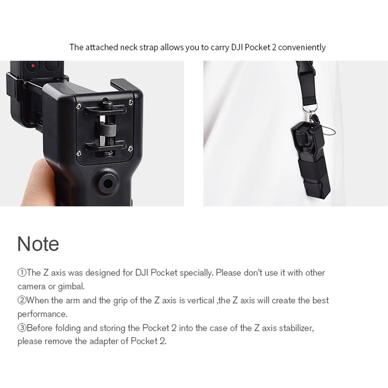 startrc osmo pocket 2 camera accessories handheld z axis stabilizer damping hand grips lanyard phone holder for dji pocket 2 free global shipping