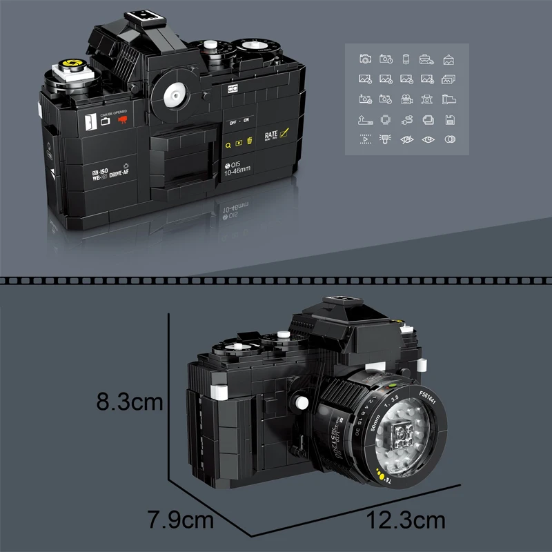 Суперкрутая креативная цифровая камера MOC модель 2020 Новый конструктор Лего Technic