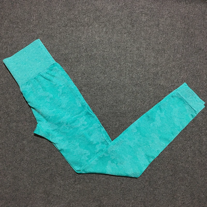 light green leggings 2 шт. Камуфляжный фитнес-набор VIP - Цвет: light green leggings