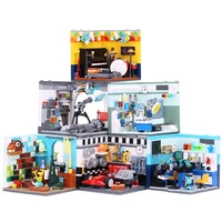 xingbao city room building blocks living house bricks occupation educational toys with figure blocks toys driver scientis