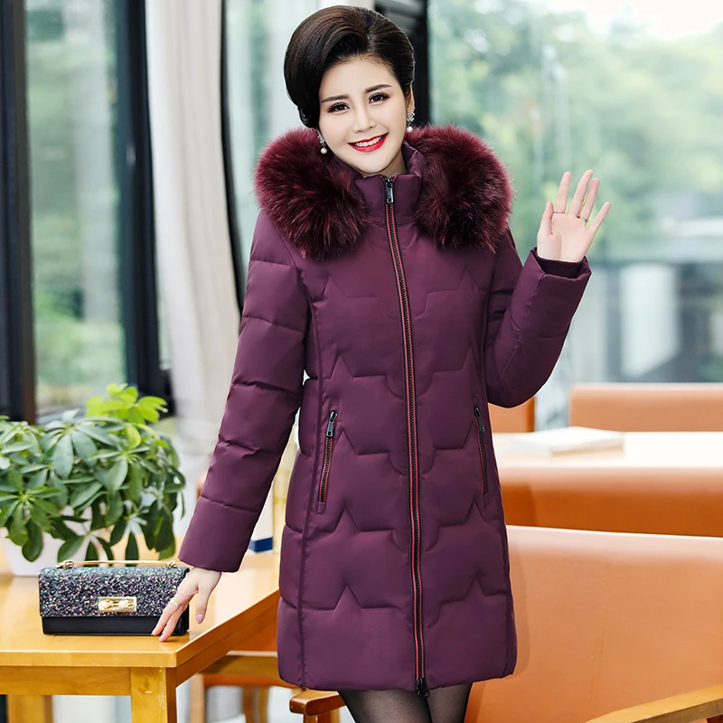 Зимняя куртка размера плюс 5XL, женское длинное пальто, Повседневная зимняя куртка с меховым воротником, Женская парка с капюшоном, теплый пуховик, верхняя одежда