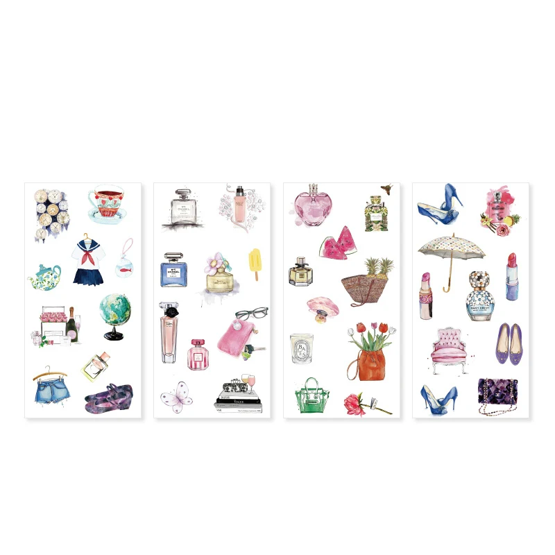Mr. paper 24 дизайна 4 шт./лот на основе Sketchbook Deco Наклейки из бумаги васи Скрапбукинг пули журнал популярный деко постельное белье наклейки - Цвет: 17