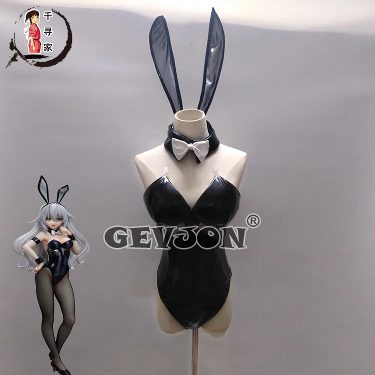 

Аниме Choujigen игра Нептун гипергабаритный Нептун черного цвета косплей костюм для женщин Лолита Банни девочка черное сердце Униформа костюм вечерние