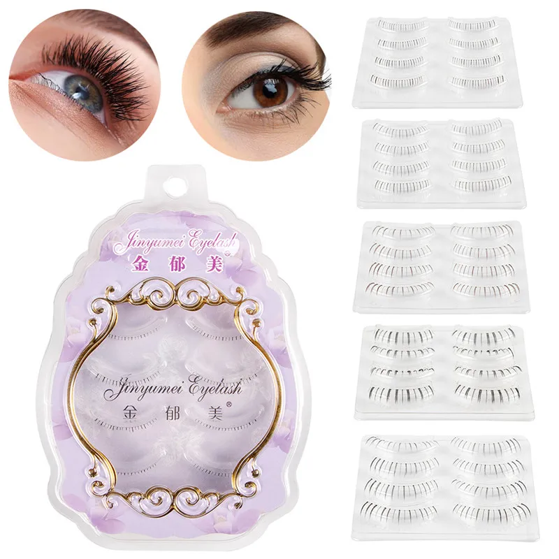 4 пары натуральных ресниц для макияжа накладные ресницы ручной работы 3D