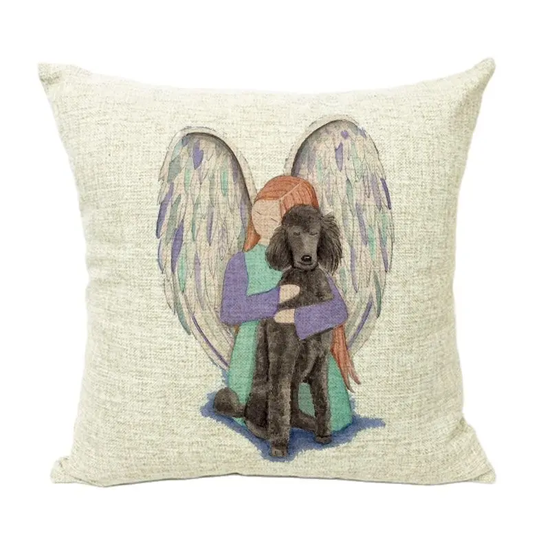 45*45 см крылья мультфильм Подушка для девочки набор милая собака животное спальня