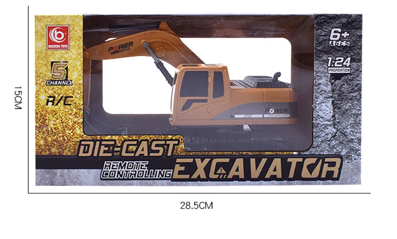 Радиоуправляемый экскаватор игрушка с дистанционным управлением инженерное