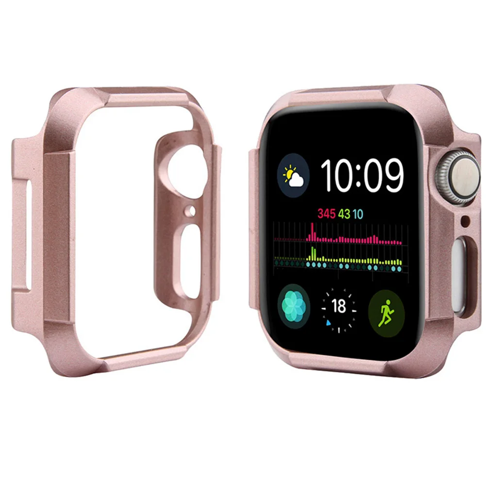 Тонкий жесткий чехол-бампер из поликарбоната для Apple Watch 4/5 40 мм 44 Противоударная