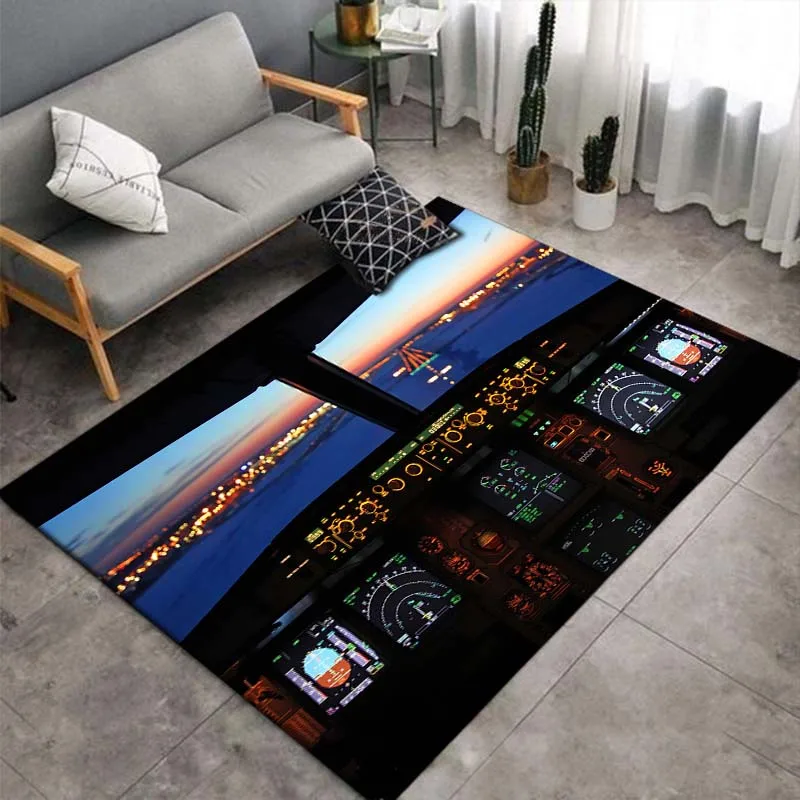 Самолёт ковер кабина для гостиной образовательный самолёт креативный коврик