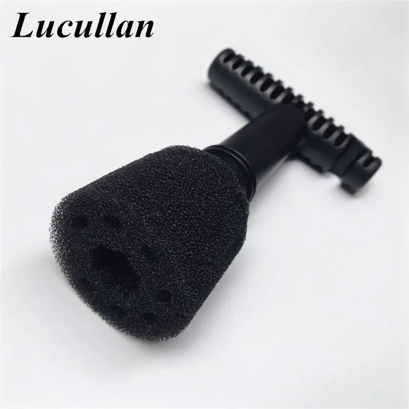Lucullan черный Автомойка встроенный шинный винтовая кисть рифлёная колесная гайка инструменты для очистки с 5 дополнительными губками