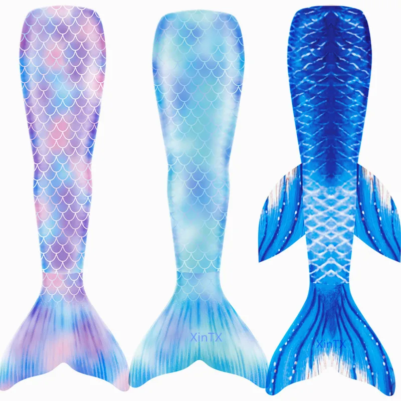 2020 NEW!Little Mermaid Tails Can Add Monofin Swimwear for Kids Adults summer Dress swimmable Suit Mermaid Costume