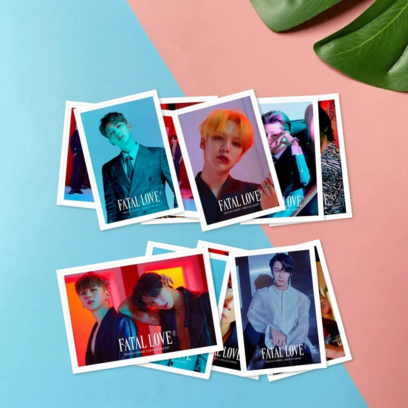 

40Pcs/Box Kpop Monsta X New Album FATAL LOVE LOMO Card Photocard Self Made Cards For Fans Collection Stationery