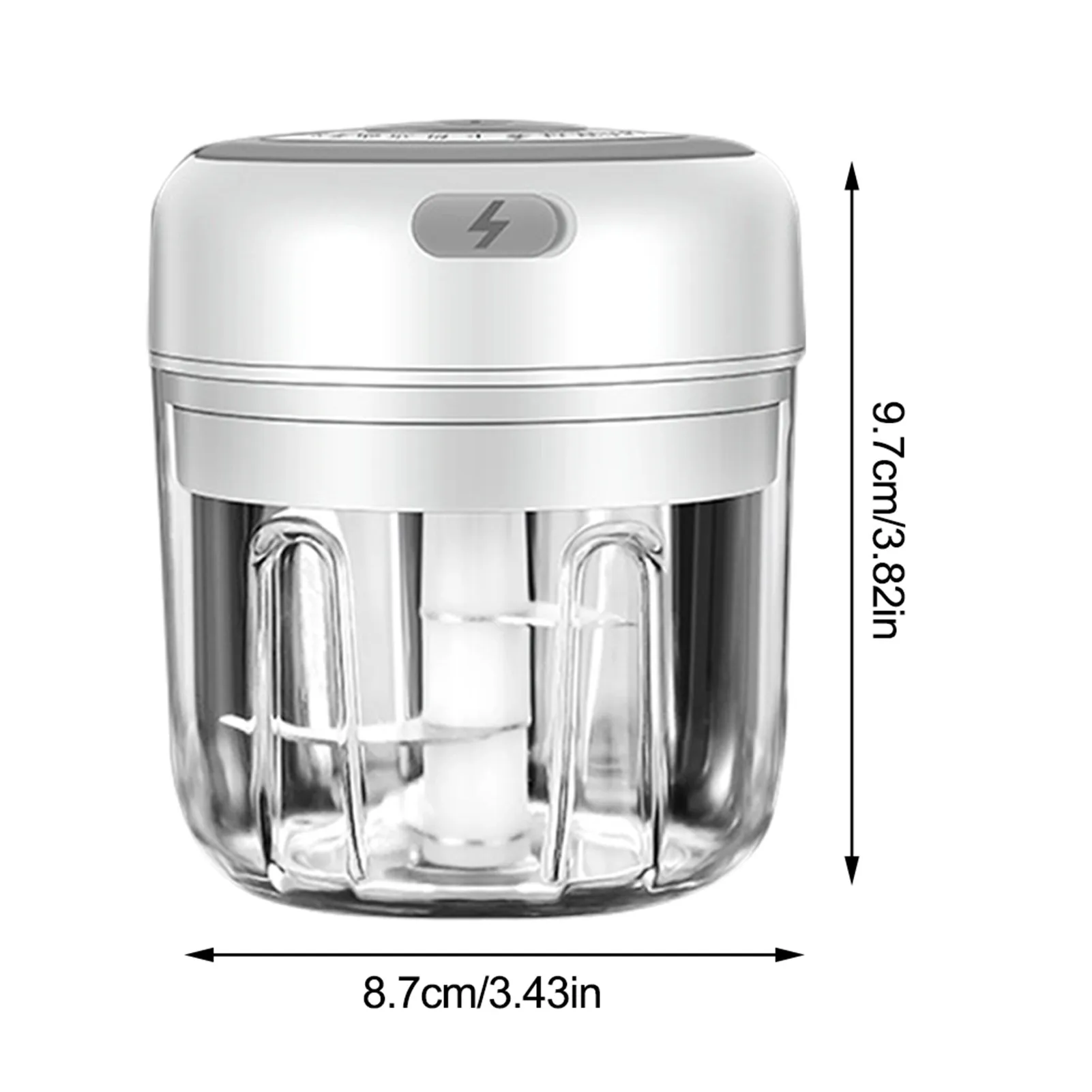 

Electric Garlic Masher Sturdy Durable Mini Crusher Chopper USB Charging For Crushed Garlic Crushed Ginger Crushed Fresh Chili