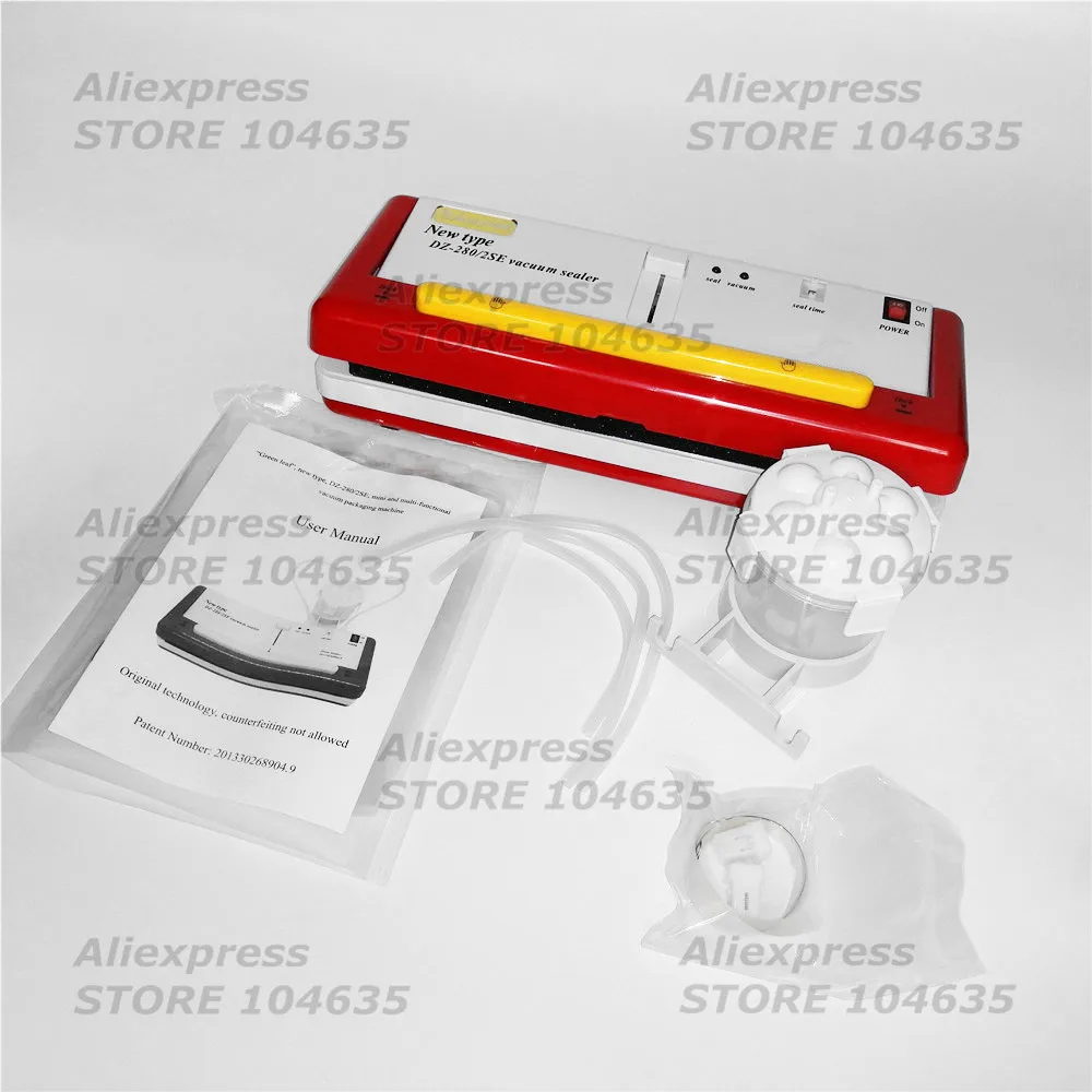 Free Shipping 220V / 110V SINBO household Vacuum Sealer Sealing Machine Dry Wet Environment AVailable Packing | Бытовая техника