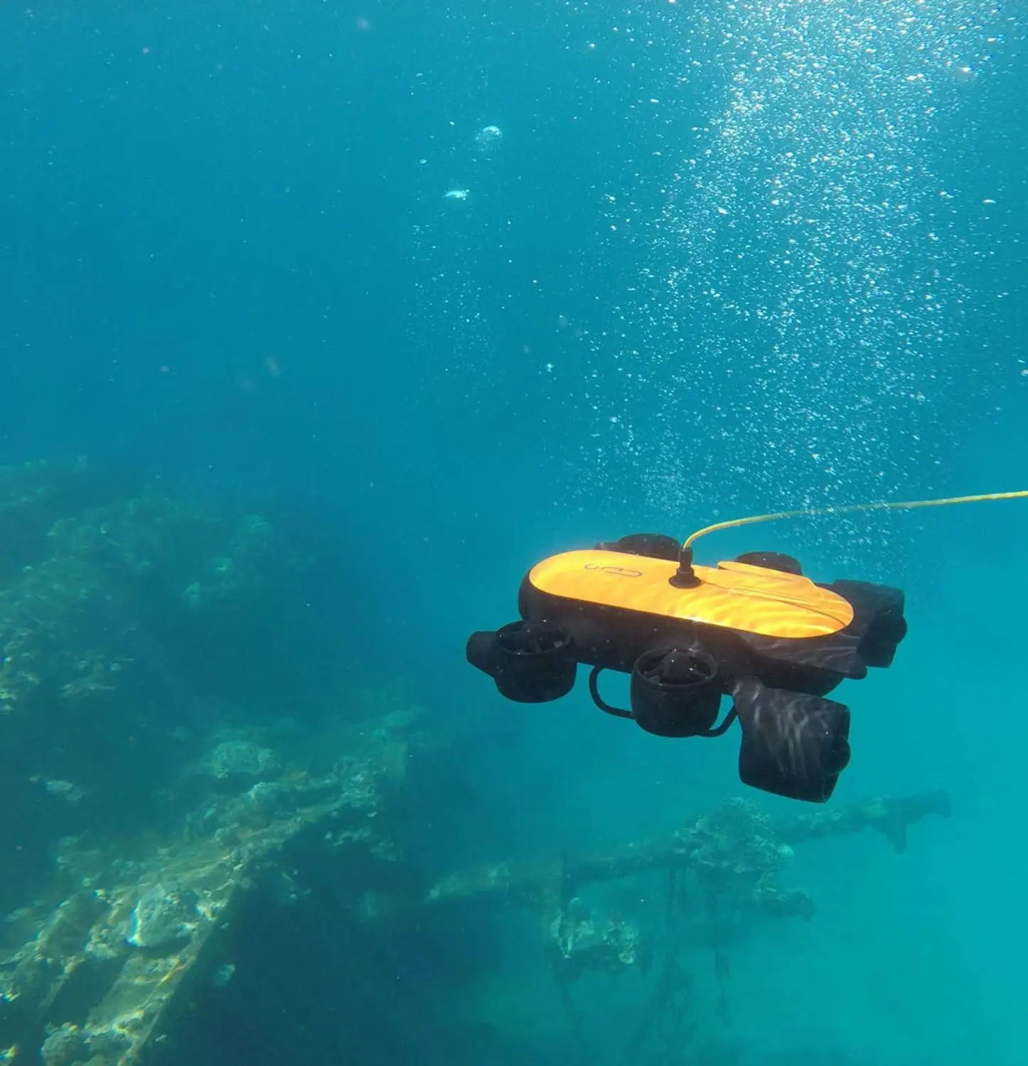 Подводный беспилотный робот Geneinno Titan, обнаружение подводного моря, 160 °, широкий угол обзора 360 °, правильный фильтр, Bluetooth контроллер
