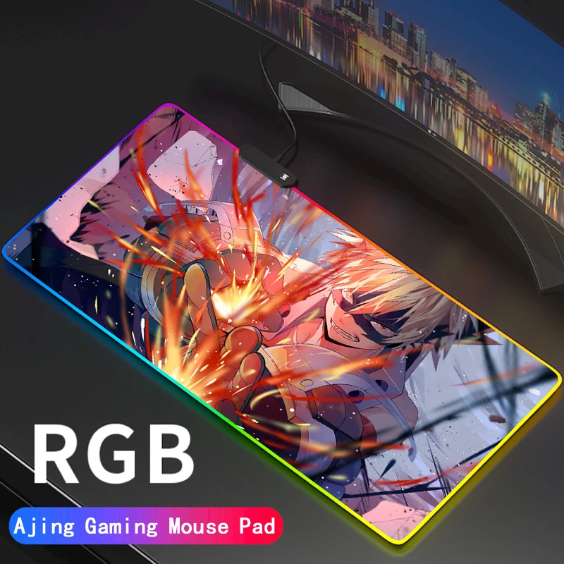 Коврик для мыши с RGB-подсветкой в стиле аниме My Hero Academia | Компьютеры и офис
