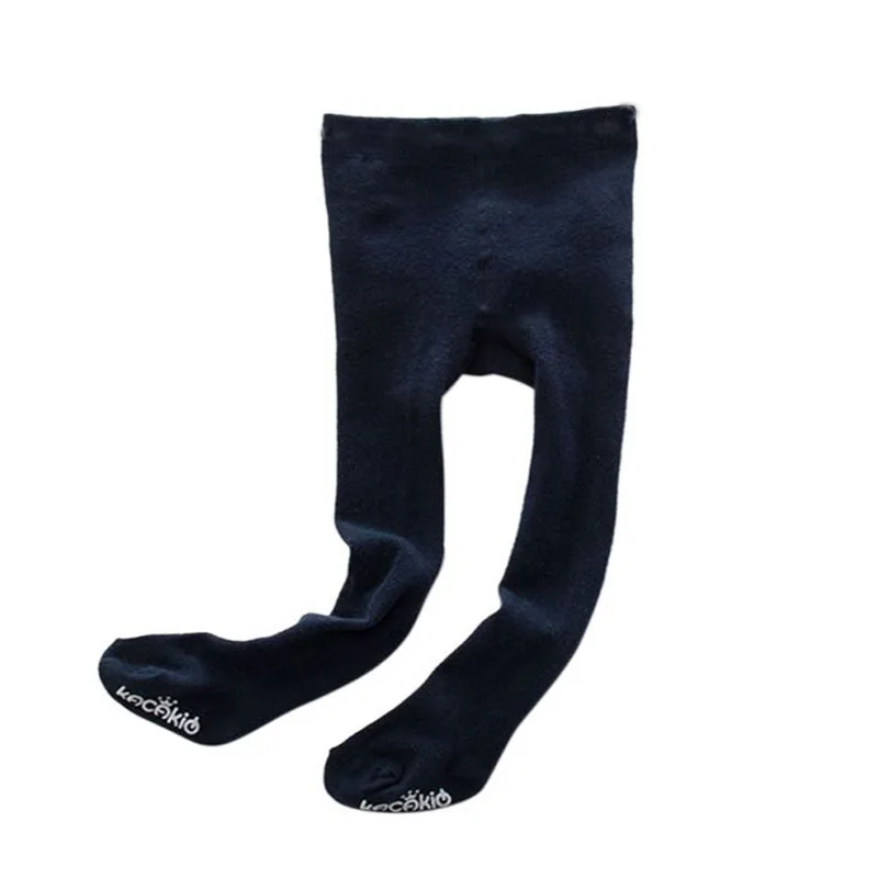 0-2Y Navy blue Колготки для маленьких девочек; кружевные колготки принцессы для малышей; колготки; детские вязаные колготки для новорожденных девочек; колготки для малышей - Цвет: 0-2Y Navy blue