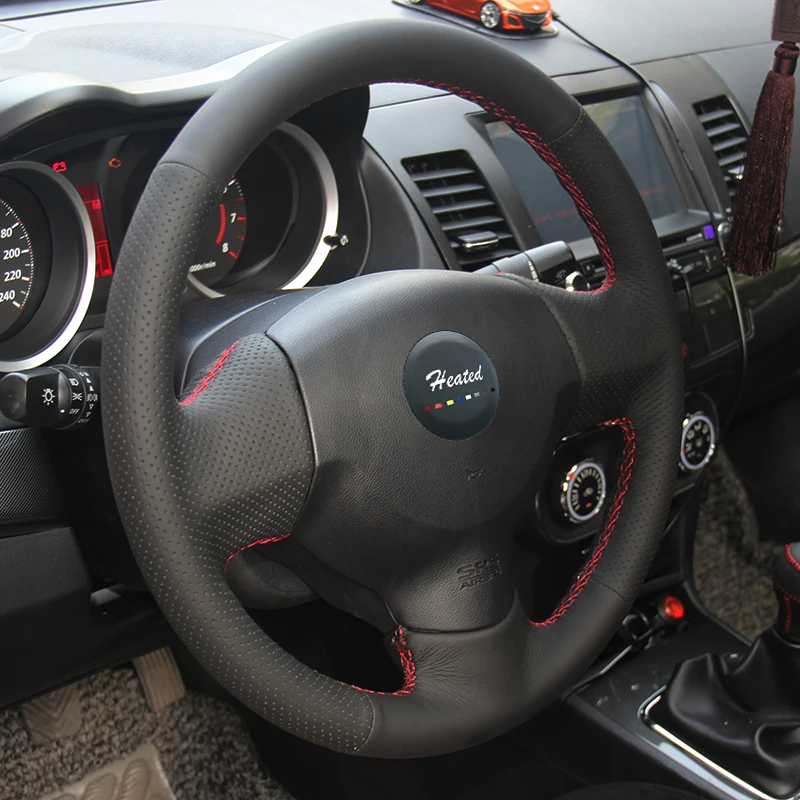 Чехол на руль из микрофибры для Mitsubishi Lancer EX 10 X Outlander оплетка руль|leather steering wheel