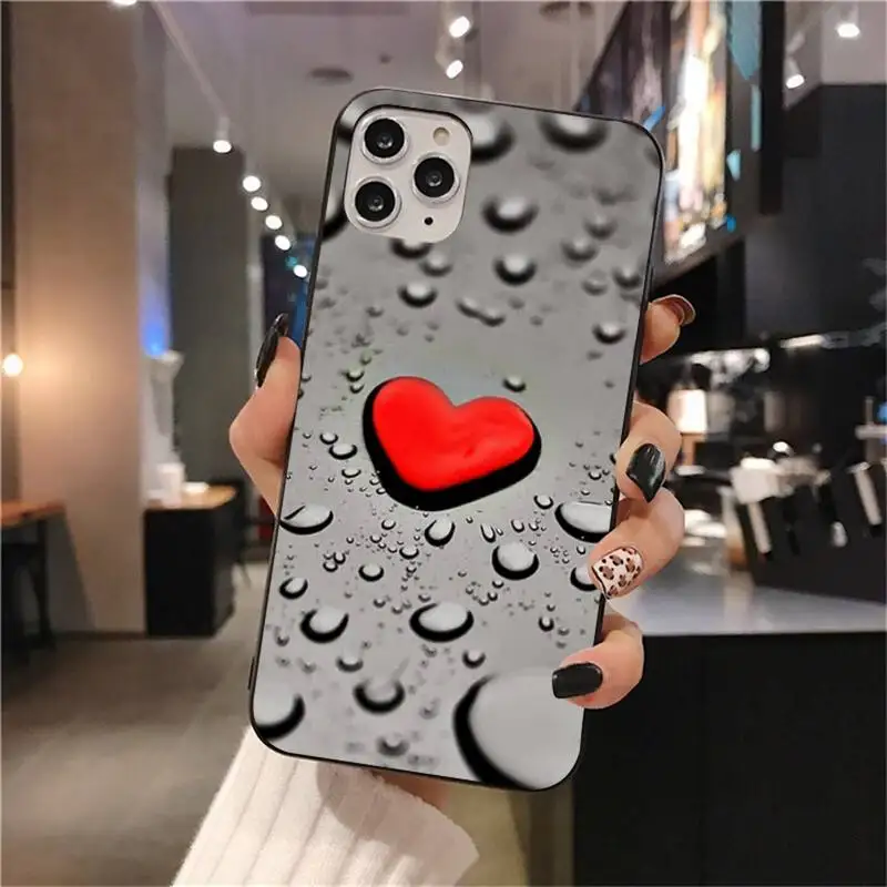 

Cute Couples PINK Love Heart Hard Phone Case for iphone 12 pro max mini 11 pro XS MAX 8 7 6 6S Plus X 5S SE 2020 XR case
