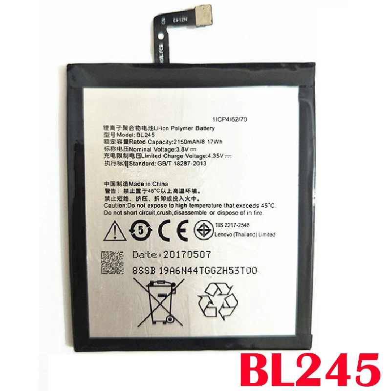 100% реальный 2150mAh BL245 аккумулятор для Lenovo S60 S60T S60W телефон в наличии