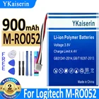 Аккумулятор ykaisсеребрин на 900 мАч для Logitech M-RO052, MX Anywhere 2, MX Master, MX Master2, MX Master 2s, MX Master 3 MX Master3