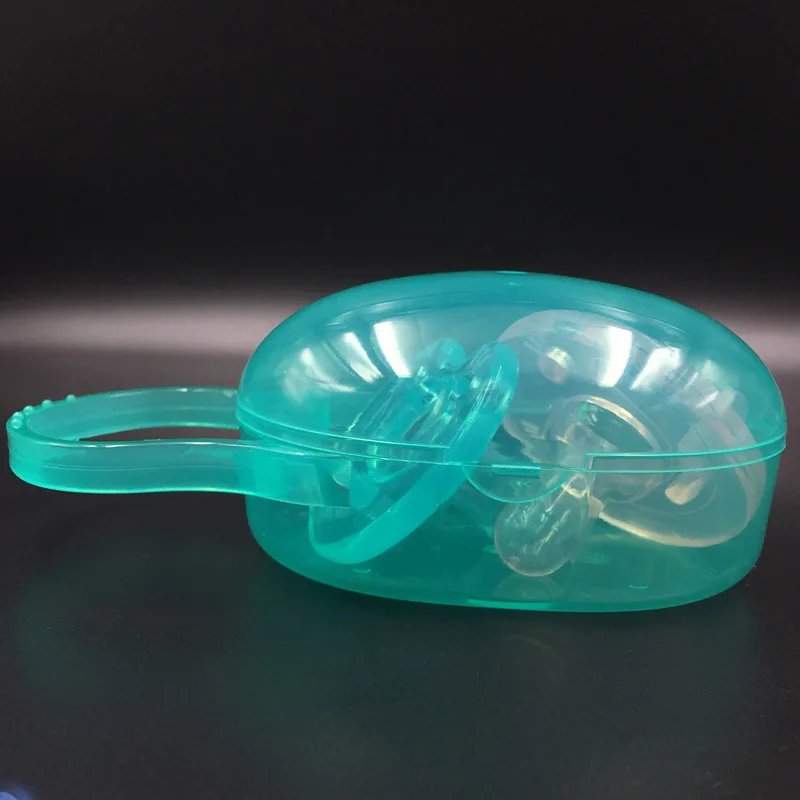 

Solid Portable Baby Infant Kids Pacifier Nipple Cradle Case Holder Travel Storage Box Nibbler Soother Safe Box