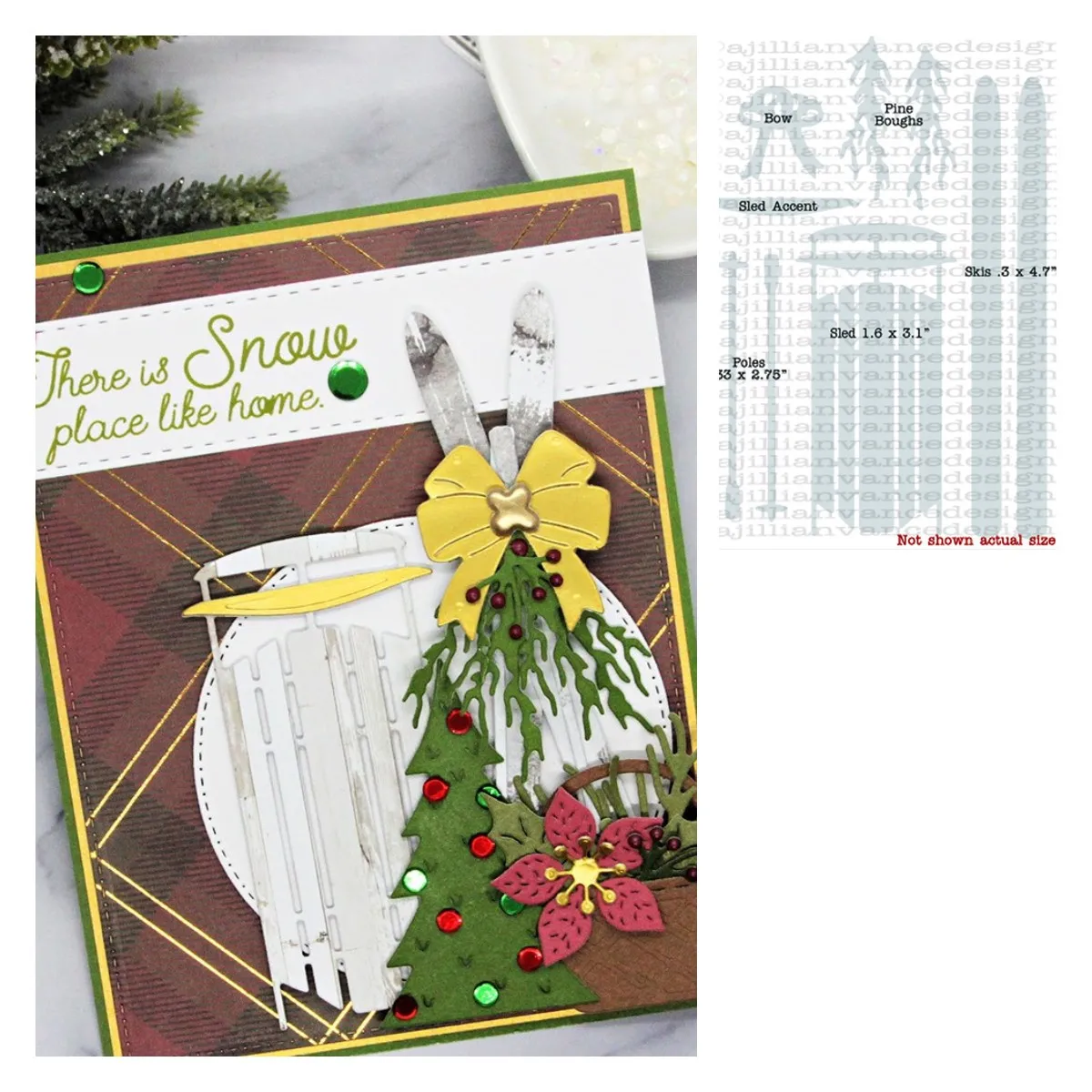 

Antique Sled and Skis Metal Cutting Die Scrapbook Embossed Paper Card Album Craft Template Cut Die DIY Greeting Stencils New