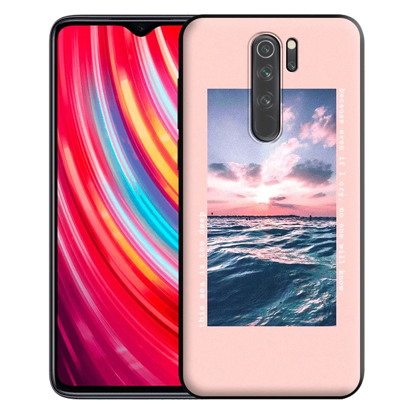 Aesthetic Sky Clouds Flowers Case for Redmi Note 9s 9 8 7 10 10s 10T K40 9T 9C 9A 10X Pro Prime NFC | Мобильные телефоны и