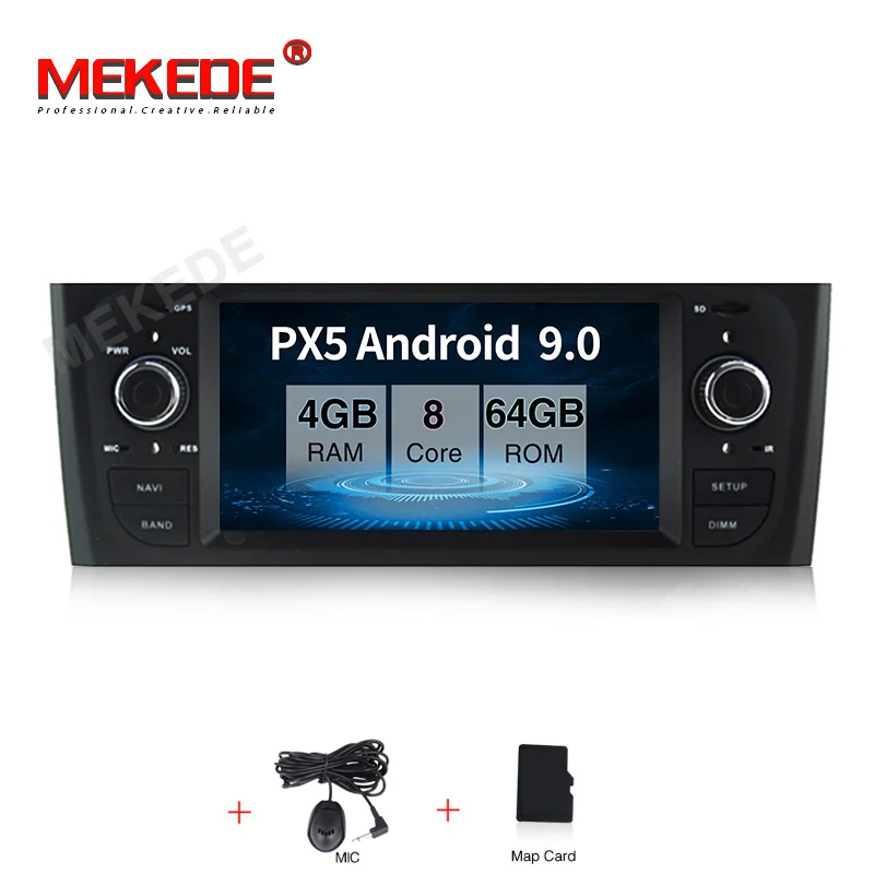MEKEDE PX5 6,1 дюймов HD цифровой автомобильный стерео gps Android 9,0 для Fiat Grande Punto 199/310 2005-2009 Linea 323 2007-2011 YHTPD3L - Цвет: 64G CAR DVD