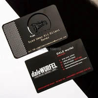 Customized personalized luxury card black metal business card