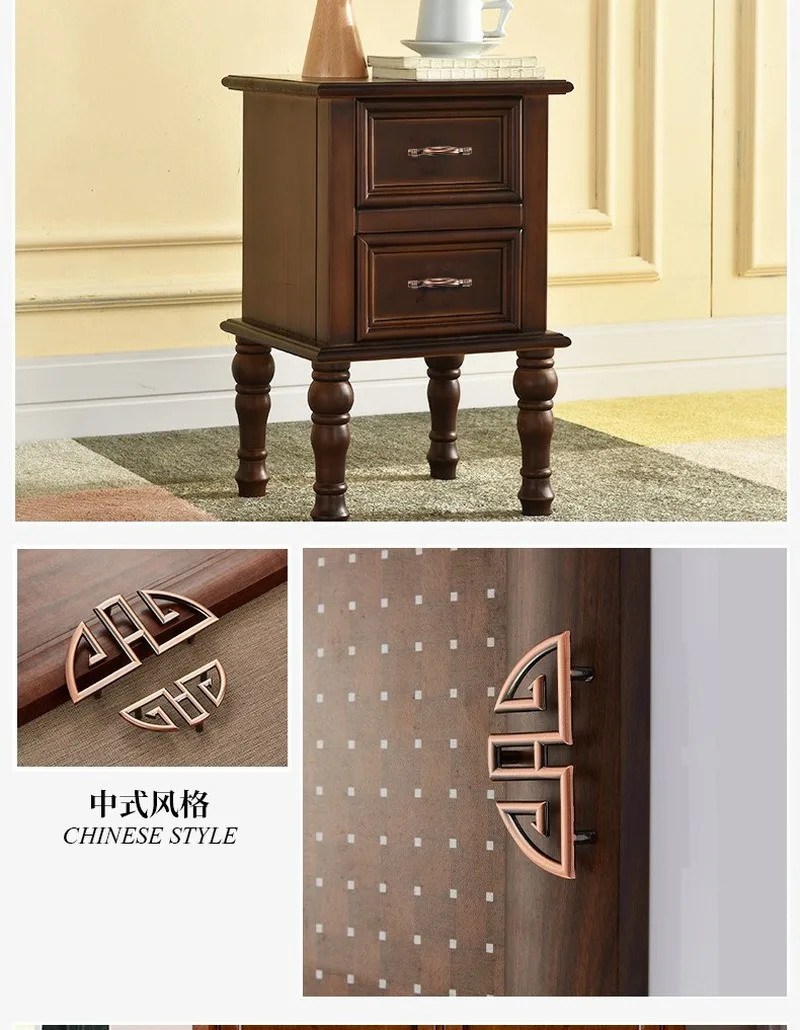 

Chinese Antique Handles and Classical Fu Lu Shou Cabinet Drawer Single Hole Wardrobe Door Handle