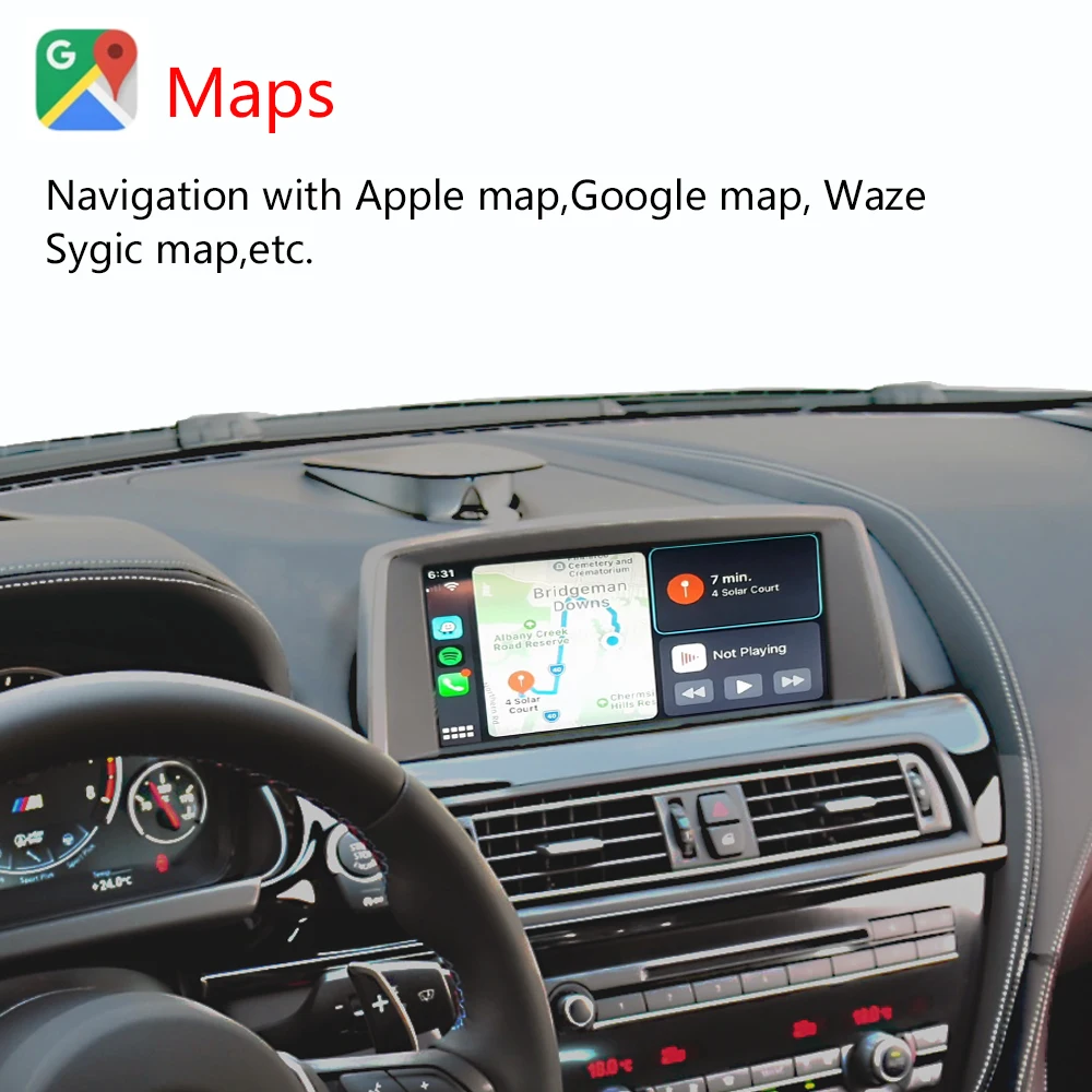 Беспроводной CarPlay для BMW 6 серии F06 F12 F13 2010-2020 с Android Авто Mirror Link AirPlay радио