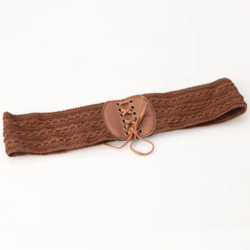 

Summer Women's Wide Elastic Stretch Waist Belt for Dress