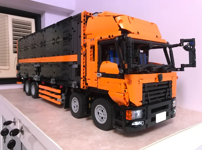 

Science and technology building block moc-1389 remote control assembly toy model of Arakawa truck carriage boy's birthday gift