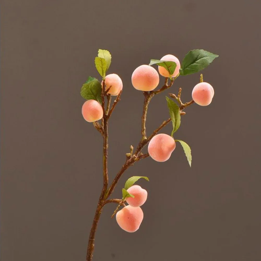 

Ornaments Decorations Artificial Flowers Pomegranate Settlements For Balconies Plastic High-grade Fruit Counterfeit Plants Peach