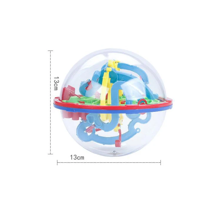 3D puzzle maze ball balance game intelligence toy 3D three-dimensional beads education children's educational toys gift,6 sizes