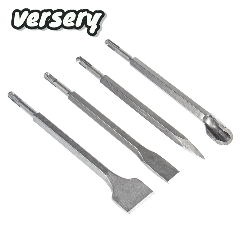 

SDS PLUS Chisels Set 1PC 250mm Electric Hammer Drill Bit Point Groove Gouge Flat Chisel Break Concrete Brick Wall Drilling