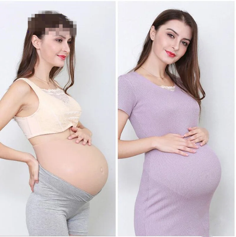 2020 мягкий силиконовый живот ложный беременный животик Pregancy Twins 8 10 месяцев 3500
