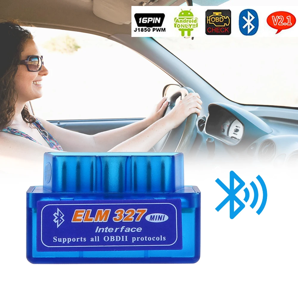

LEEPEE Scanner ELM327 Bluetooth V2.1 / V1.5 OBD2 Car Diagnostic Tool For OBDII Protocol For Android/Symbian Code Readers