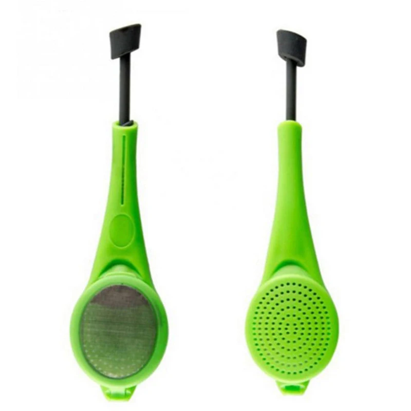 

Tea Infuser Built-in plunger Healthy Intense Flavor Reusable Tea bag Plastic Tea&Coffee Strainer Measure Swirl Steep Stir&Press
