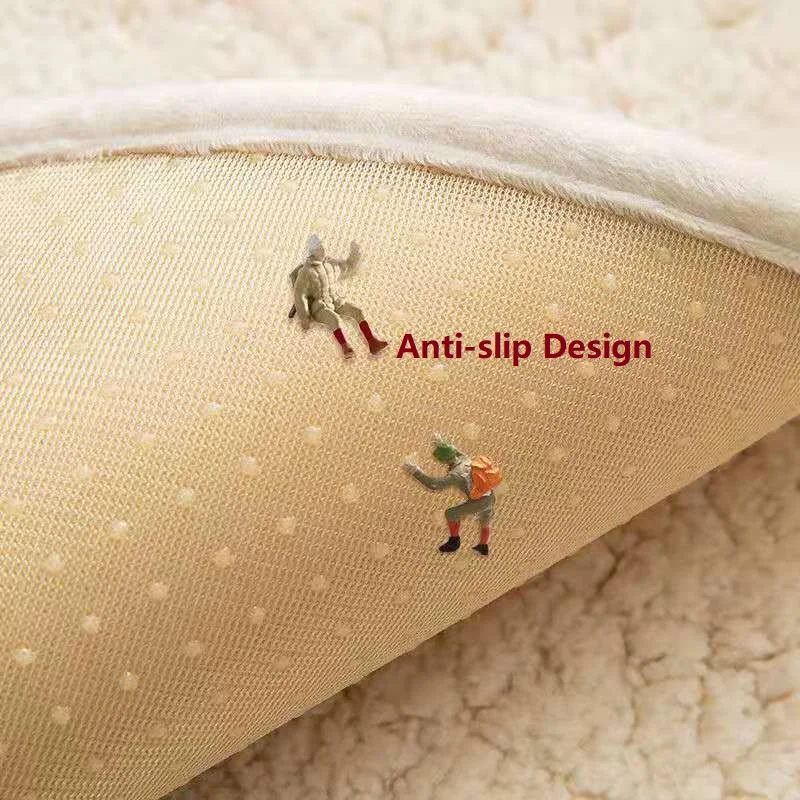 

Solid Color Winter Lamb Wool Sofa Towel Thicken Plush Soft and Smooth Sofa Covers for Living Room Anti-slip Couch Cover