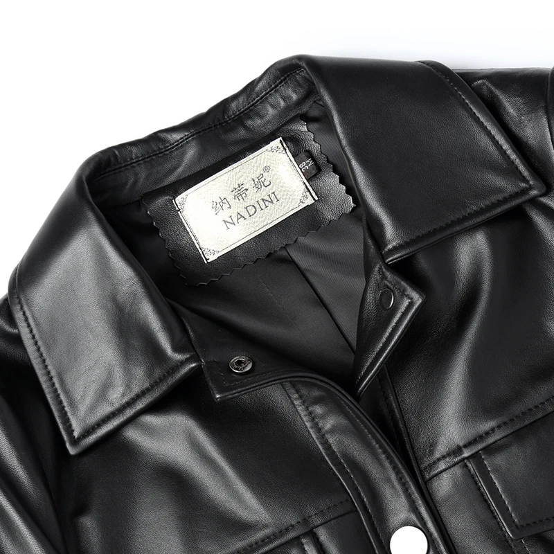 Spring Autumn Real Genuine Leather Jacket Women Clothes 2020 Korean Vintage Sheepskin Coat Streetwear Tops Chaqueta Mujer ZT3545 | Женская