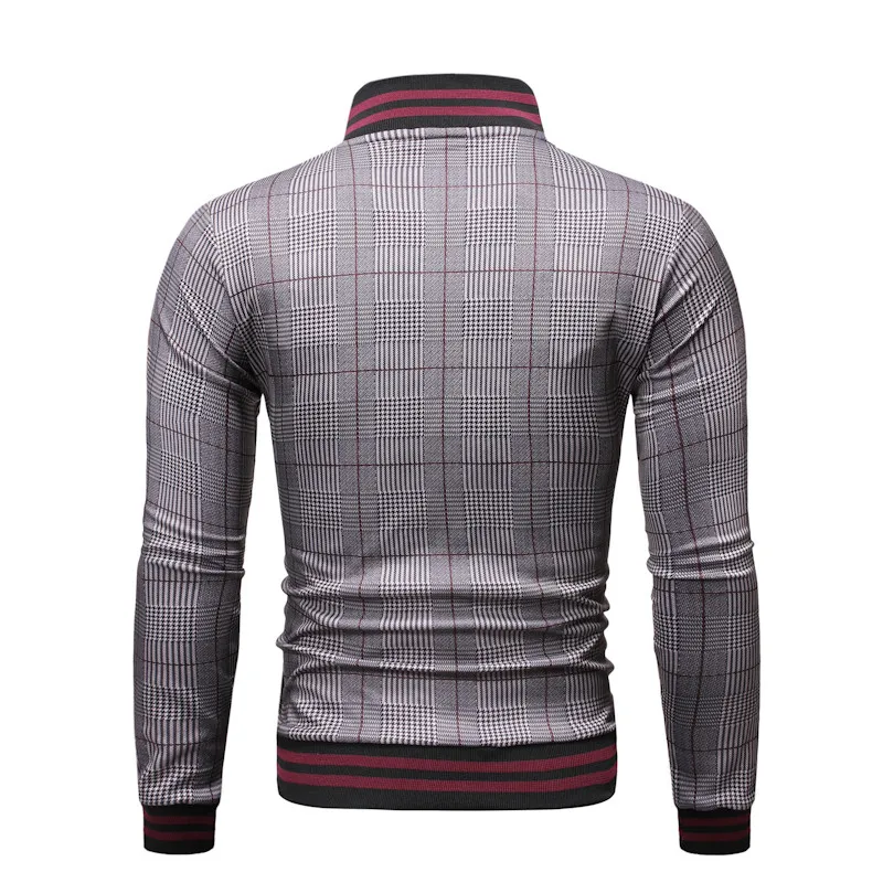 Мужская бейсбольная куртка в клетку повседневная стиле хип-хоп уличная одежда