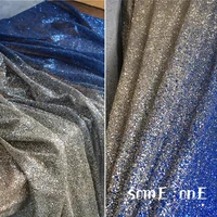 bronzing tulle fabric blue gradient sequins allover sprinkle gold diy background decor photo props skirts dress designer fabric