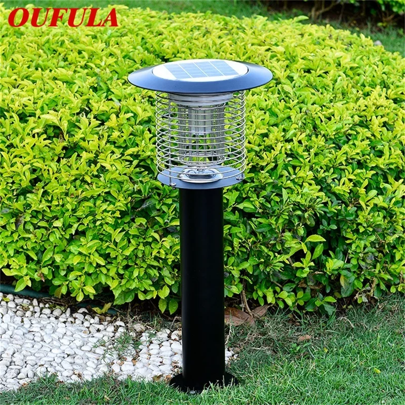 Уличная лампа OUFULA на солнечной батарее для уничтожения комаров ловушка