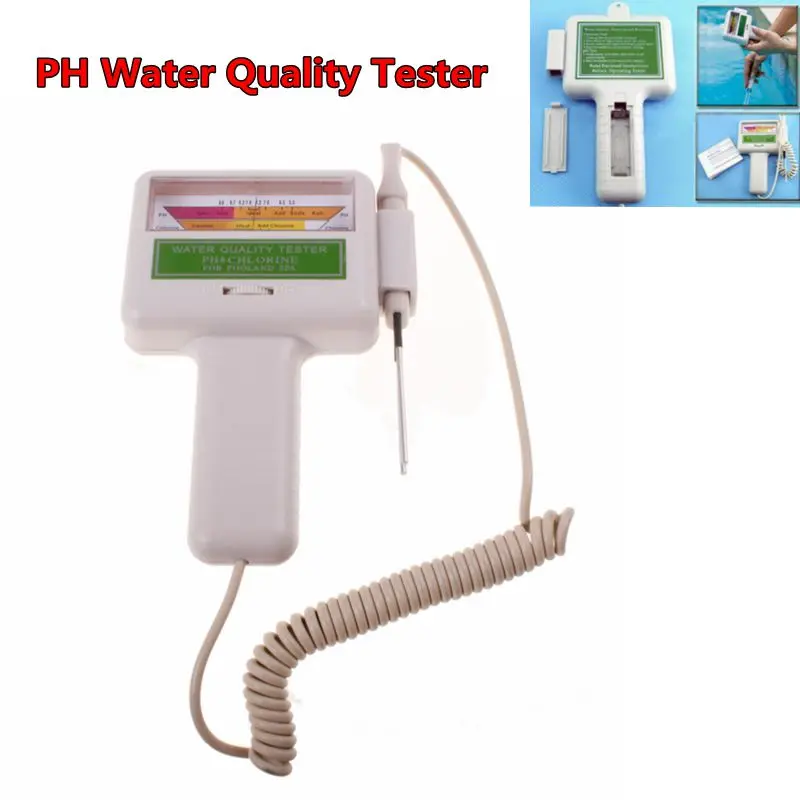 

2 in 1 PH Chlorine Meter Tester PC-101 PH Tester Chlorine Water Quality Testing Device CL2 Measuring Tool For Pool Aquarium 1PCS