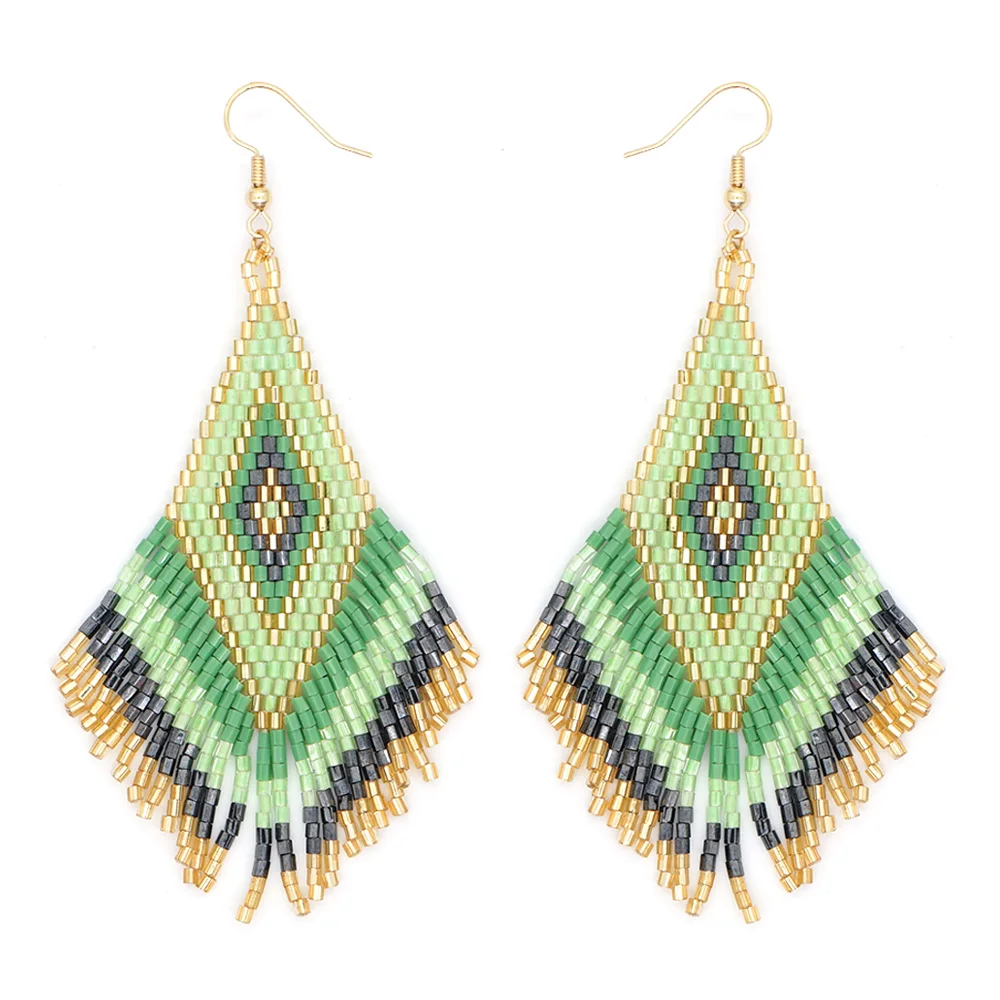 

Go2boho Fringe Tassel Earring Statement Pendientes Delica Bead Ear Ring Native Earrings For Women American Beadwork Jewelry Gift